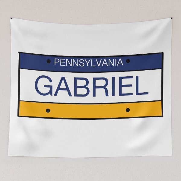 Artikelvorschau, Pennsylvania Kennzeichen Name Gabriel entworfen und verkauft von LinhlyHarwell13.