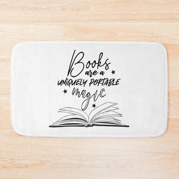 Item preview, Books are A uniquely Portable Magic Stephen King Quote  designed and sold by pagesandinkshop.