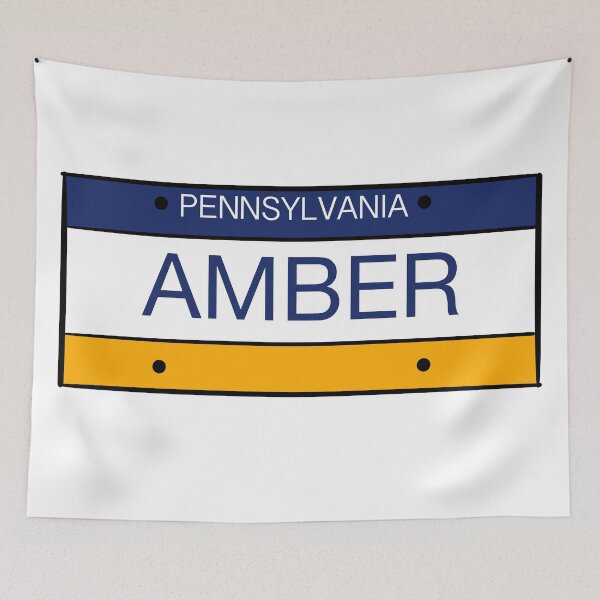 Artikelvorschau, Pennsylvania Kennzeichen Name Amber entworfen und verkauft von LinhlyHarwell13.