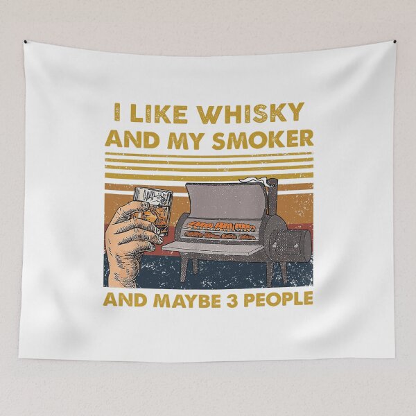 Item preview, I LIKE WHISKY AND MY SMOKER designed and sold by TekknoOutfits.