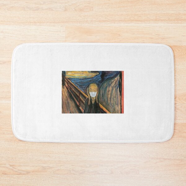 Item preview, The scream artwork with mouthmask designed and sold by BrentVergote.