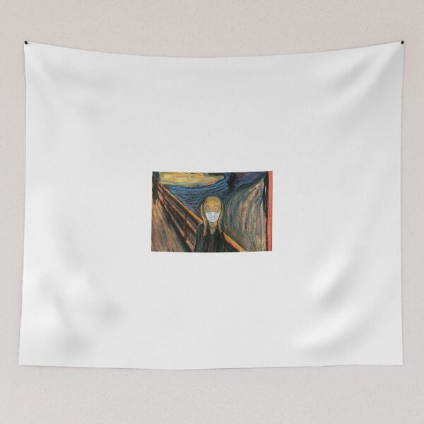 Item preview, The scream artwork with mouthmask designed and sold by BrentVergote.