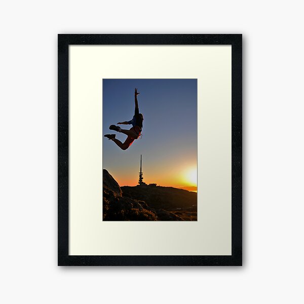 Over Ulriken Framed Art Print
