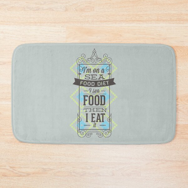 Item preview, I'm on a sea food diet I see food then I eat it - Funny seafood lover Gift designed and sold by Teenation9.
