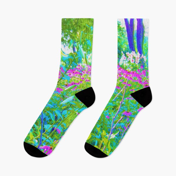 Item preview, Aqua Blue Impressionistic Garden Landscape designed and sold by myrubiogarden.