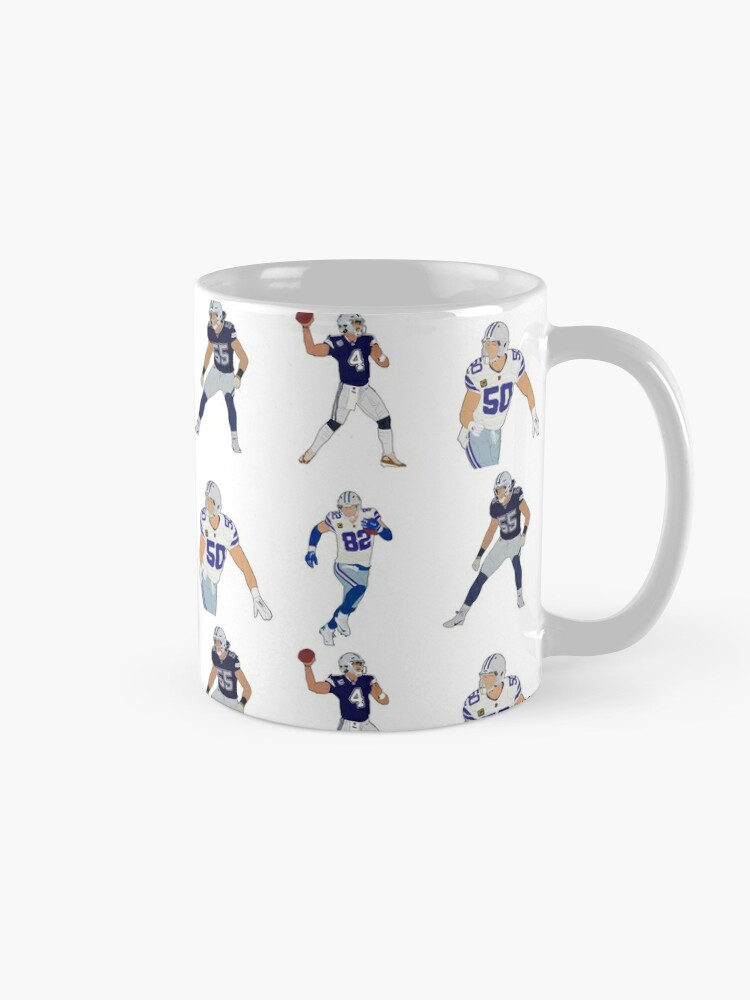 Dallas Cowboys White glossy mug