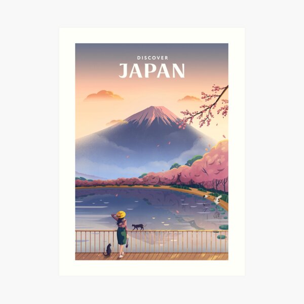Discover Japan Art Print
