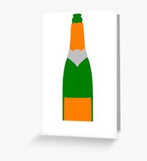 Champagne bottle Greeting Card