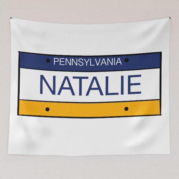 Artikelvorschau, Pennsylvania Kennzeichen Name Natalie entworfen und verkauft von LinhlyHarwell13.
