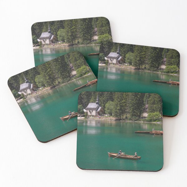 Item preview, Boat on the lake of Braies designed and sold by pietrofoto.
