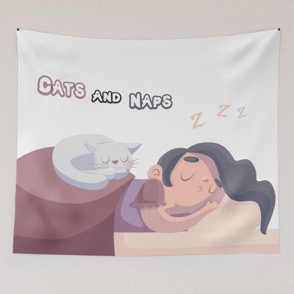Item preview, Cute Cat Men's Cotton Cats And Naps - Cats Animals Cats And Naps designed and sold by mangata luna.