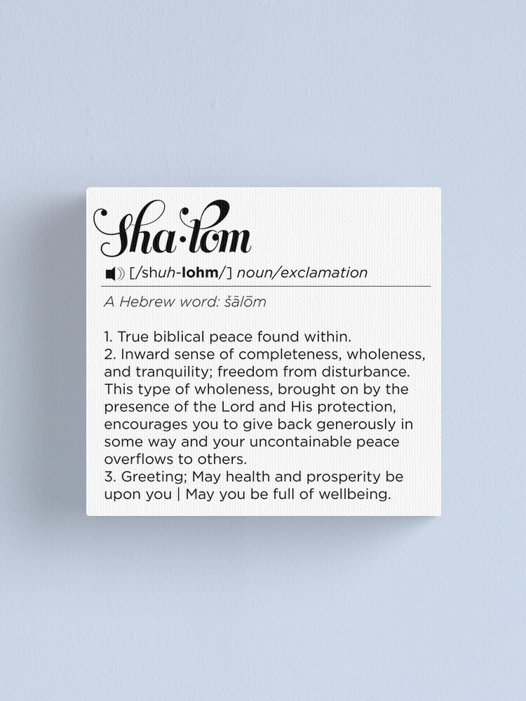 WHAT DOES THE WORD SHALOM MEAN? True peace in the bible! (English