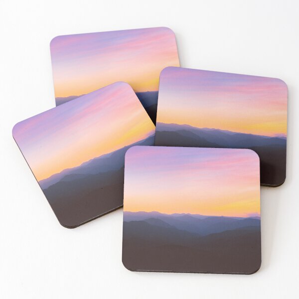 Item preview, Beautiful Purple Orange Sunset Mountains  designed and sold by newburyboutique.