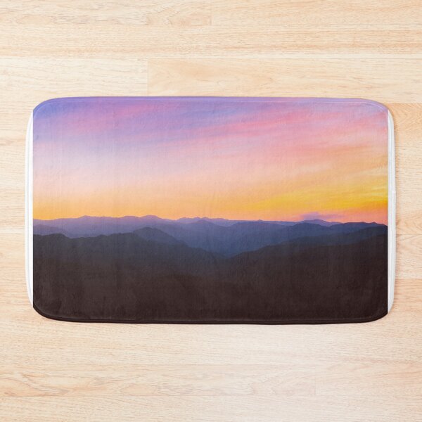 Item preview, Beautiful Purple Orange Sunset Mountains  designed and sold by newburyboutique.