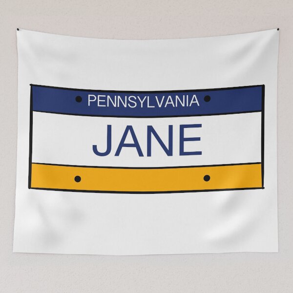 Artikelvorschau, Pennsylvania Kennzeichen Name Jane entworfen und verkauft von LinhlyHarwell13.