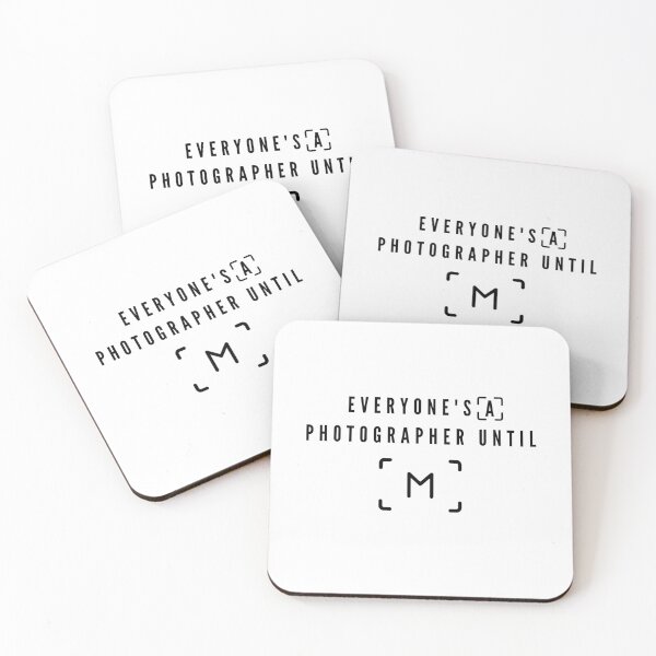 Item preview, Photography Gift Manual Pun Design Photographer Everyone’s a Photographer Until Manual Mode designed and sold by Sunny Collections.
