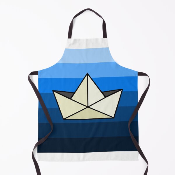 Item preview, Origami paper boat at sea waves designed and sold by PeppaThePenguin.