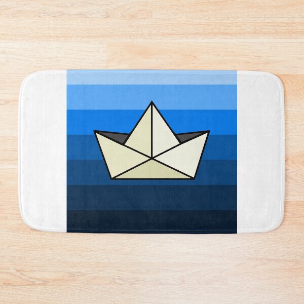 Item preview, Origami paper boat at sea waves designed and sold by PeppaThePenguin.