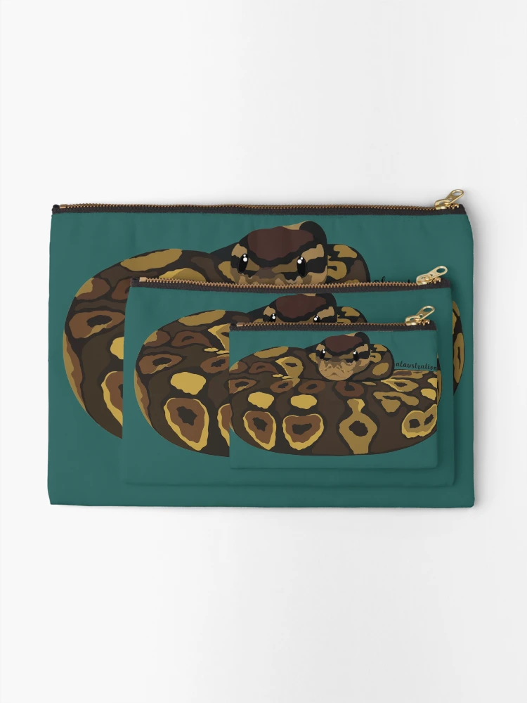 Thumbnail 2 of 4, Zipper Pouch, Royal Python(Python regius) designed and sold by Alawstrations.