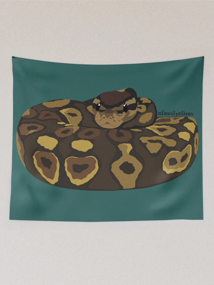 Thumbnail 2 of 3, Tapestry, Royal Python(Python regius) designed and sold by Alawstrations.