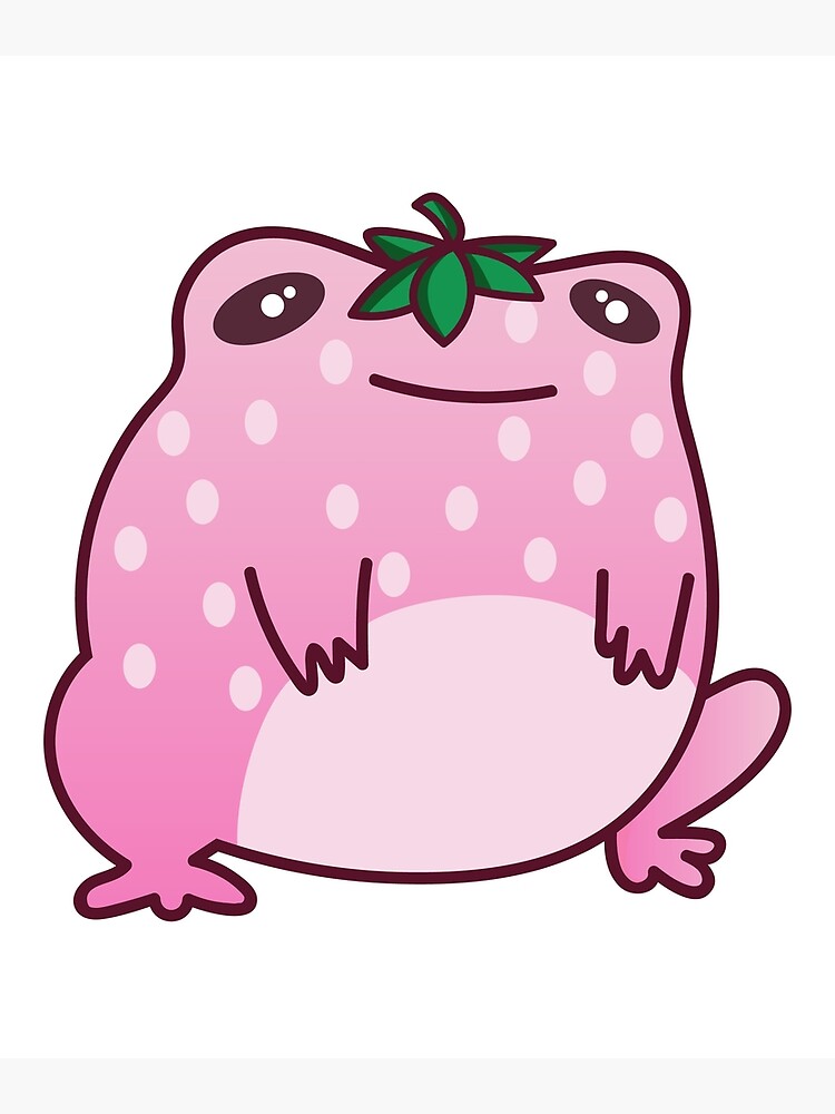 "Strawberry Frog" Art Print by Saad98 Redbubble