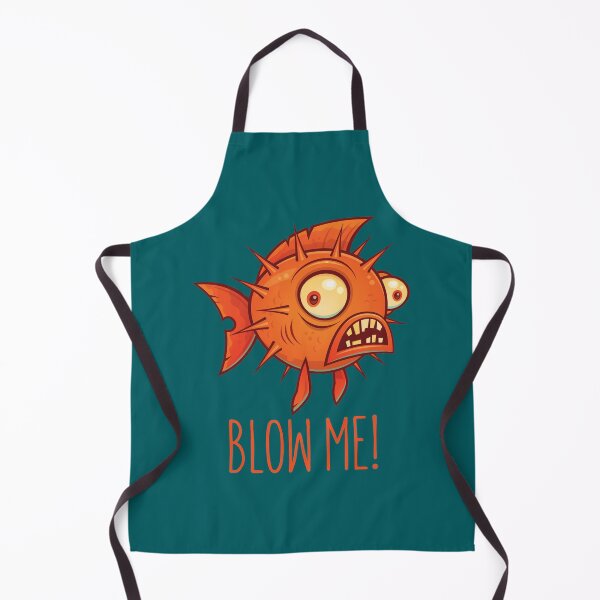 Item preview, Porcupine Blowfish Cartoon - Blow Me designed and sold by fizzgig.