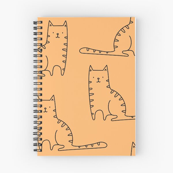 Item preview, Cute cat pattern - cats with yellow stripes designed and sold by KiwiBrush.