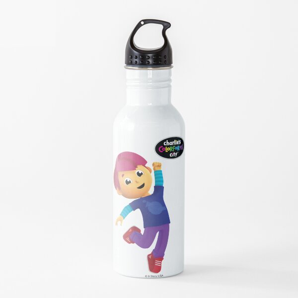 Charlie's Colorforms City - Red Excited Water Bottle