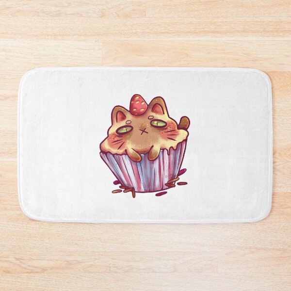 Item preview, Derpy cute cupcake roasted marshmallow cat designed and sold by Brambleberry.