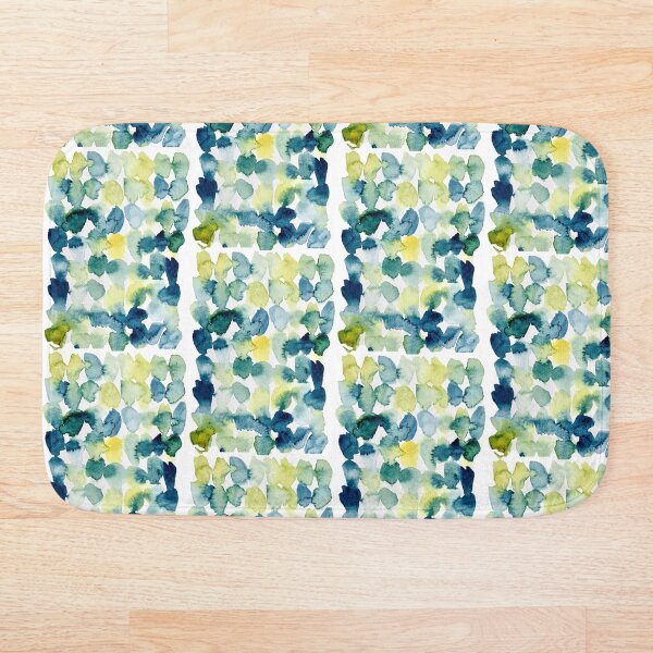 Aperçu de l'œuvre Nuancier aquarelle vert et bleu Sticker créée et vendue par Madeline Hollar.