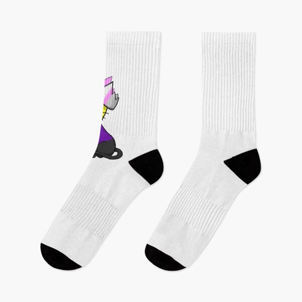Item preview, Non-Binary Demigirl Pride Cat designed and sold by LunarDoodles.