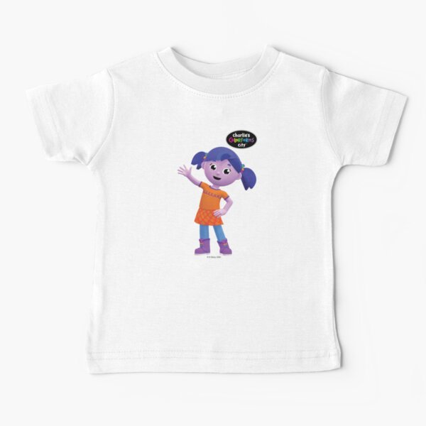 Charlie's Colorforms City - Violet Waving Baby T-Shirt