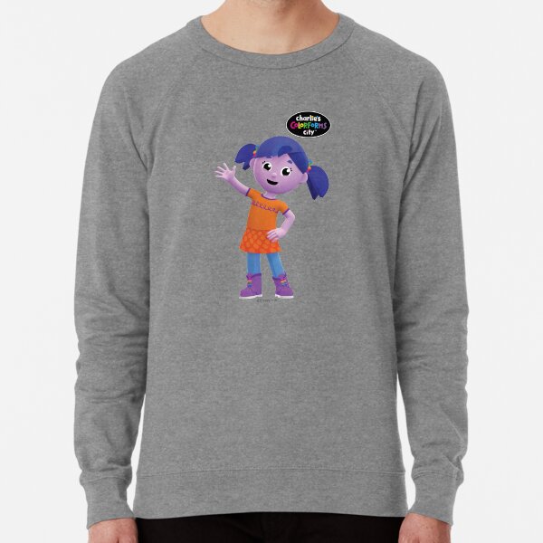 Charlie's Colorforms City - Violet Waving Lightweight Sweatshirt
