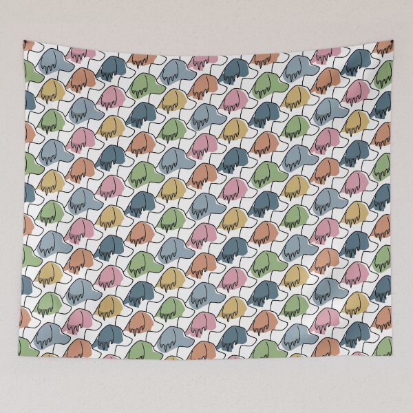 Item preview, Kooikerhondje Colorful Pattern designed and sold by Tillowin.
