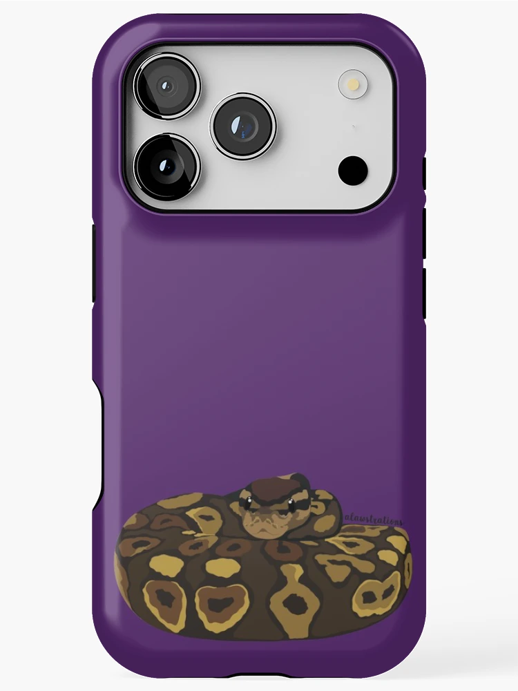 Thumbnail 1 of 4, iPhone Case, Royal Python(Python regius) designed and sold by Alawstrations.