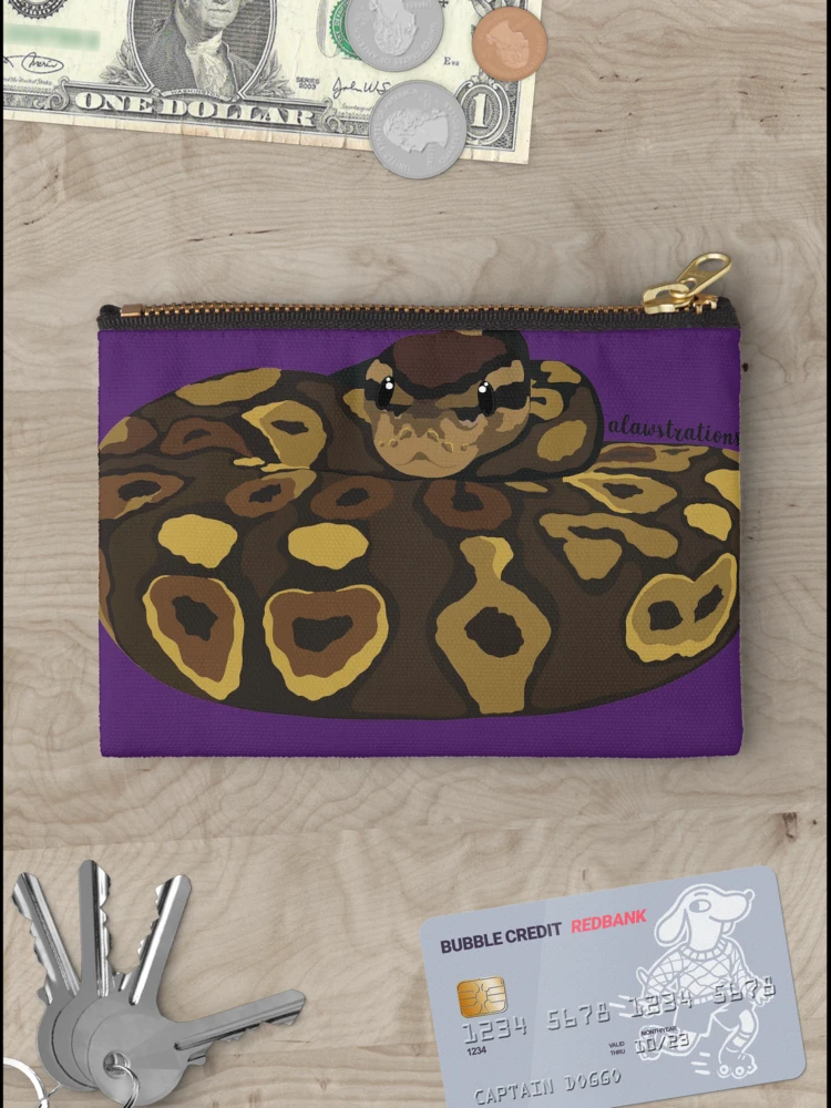 Thumbnail 3 of 4, Zipper Pouch, Royal Python(Python regius) designed and sold by Alawstrations.