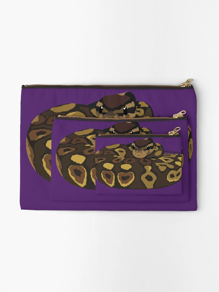 Thumbnail 2 of 4, Zipper Pouch, Royal Python(Python regius) designed and sold by Alawstrations.