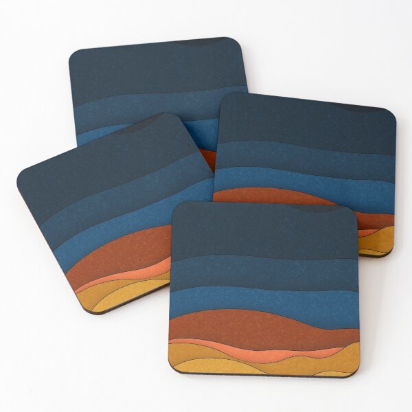 Item preview, Textured Sunset over an Abstract Landscape designed and sold by Totally-rad.