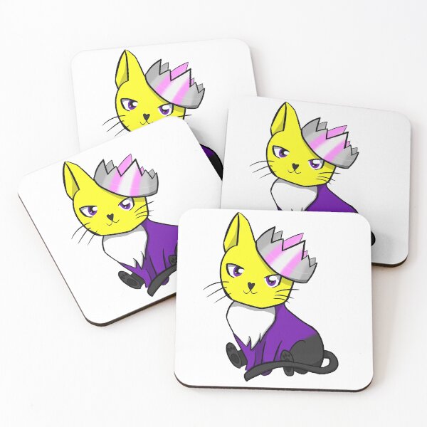 Artikelvorschau, Nichtbinäre Demigirl Pride Katze entworfen und verkauft von LunarDoodles.