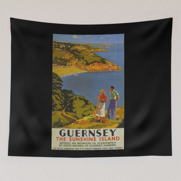 Item preview, Railway Poster Guernsey designed and sold by stickart-marek.