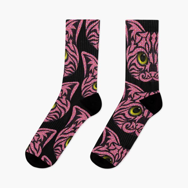 Item preview, Pink tribal Cat illustration designed and sold by Dead-Famous.