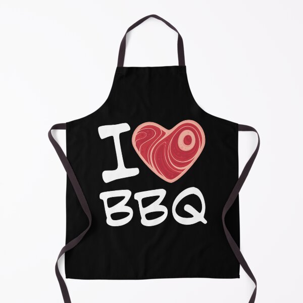 Item preview, I Love BBQ - White Text Version designed and sold by fizzgig.