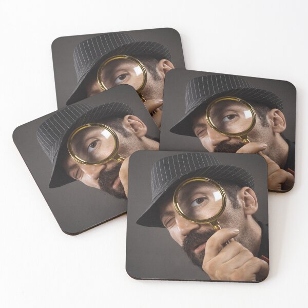 Item preview, detective with magnifying glass designed and sold by Nikoleta Vukovic.