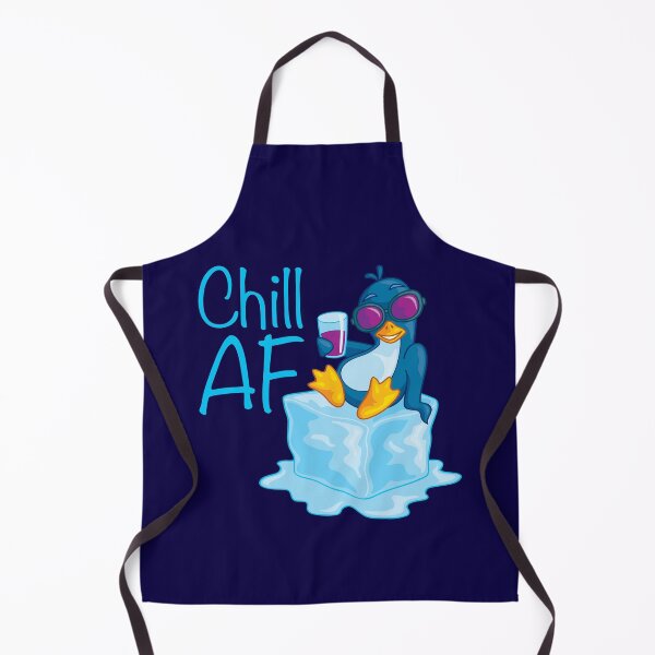Item preview, Chill AF Penguin on Ice designed and sold by fizzgig.