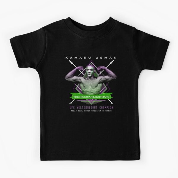 Kamaru Usman The Nigerian Nightmare Kids T-Shirt