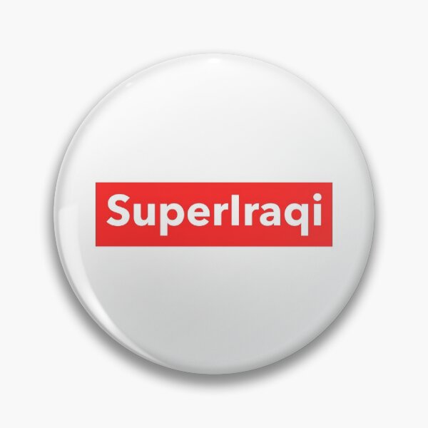 Item preview, Super Iraqi Red And White Logo with a Stylish Design designed and sold by ArabCorner.