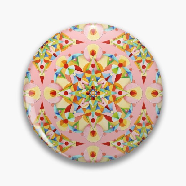 Artikelvorschau, Rosa Karussell-Mandala entworfen und verkauft von PatriciaSheaDesigns.