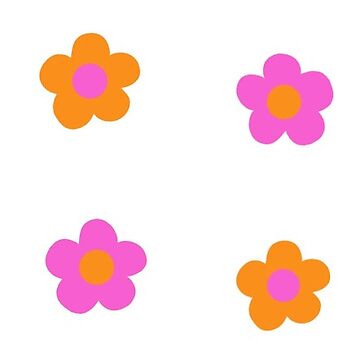 Artwork thumbnail, pink and orange flowers by Helen Lai