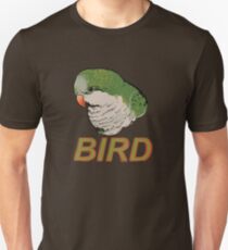 BIRD - Quaker Parrot (Green) Slim Fit T-Shirt