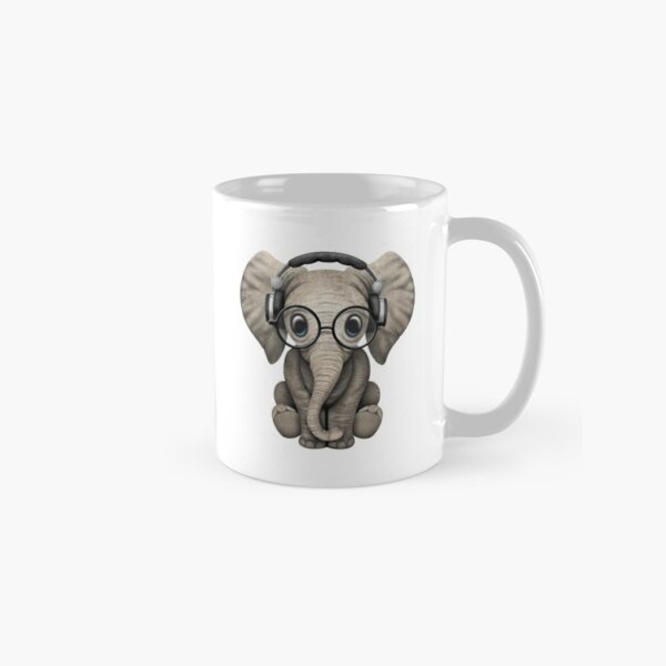 Elephant Glass Coffee Cup, Cute Elephant Glass Iced Coffee Cup with Ba –  Papelillo Art Design